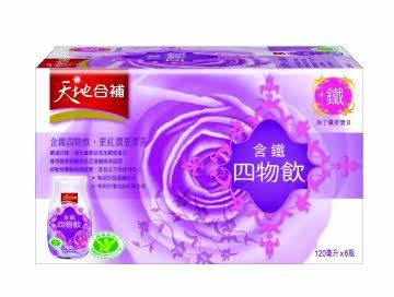天地合补含铁玫瑰四物饮120mlX6入