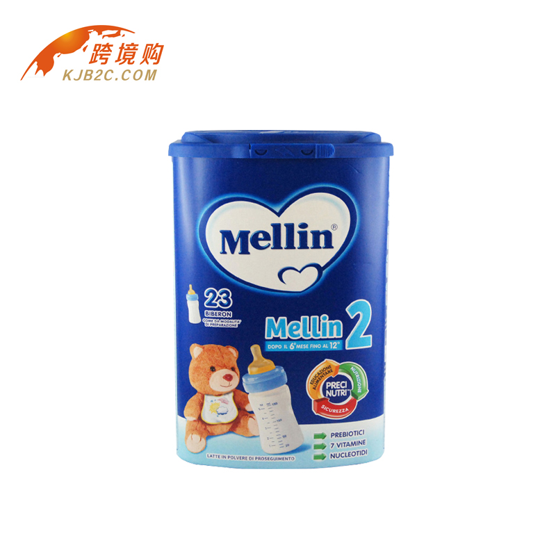原装意大利美林Mellin婴幼儿奶粉二段 800g 2段6-12个月