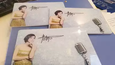 Interview hand card entertainment program host hand card wedding hand card acrylic station logo microphone card customized