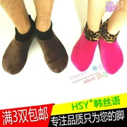 Vớ sàn cho người lớn sock Túi da báo có chân chống trượt dày nhà cha mẹ-con trung tâm giáo dục sớm mùa đông ấm áp