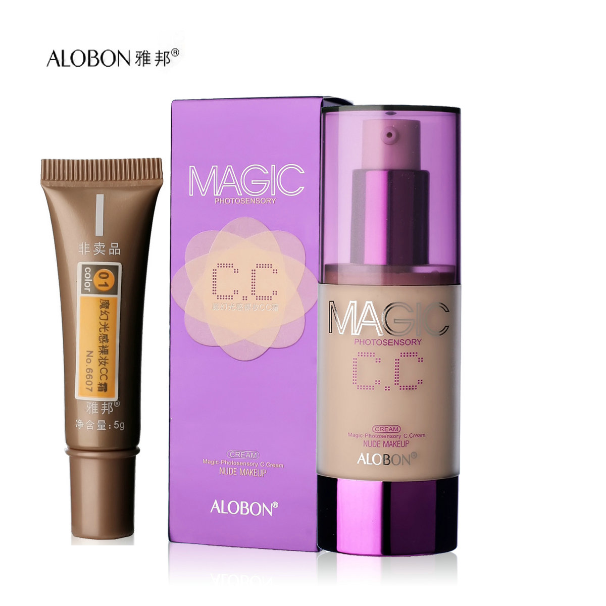 AloBon/雅邦魔幻光感裸妆CC霜30ml BB遮瑕 修复 隔离 保湿 润白