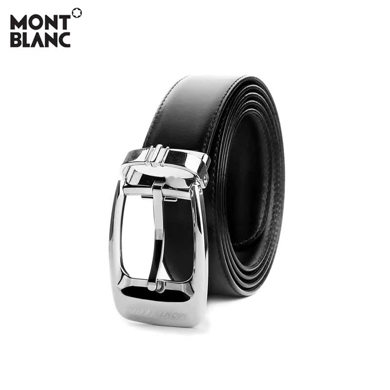 MONTBLANC 万宝龙 镀钯金光面针扣皮带 106149  王府井百货