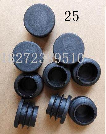 Spot sale 25MM round tube Choke Plug Plastic Square Tube Stainless Steel Tube Plug Footbed Steel Tube Nese Head And Chairs