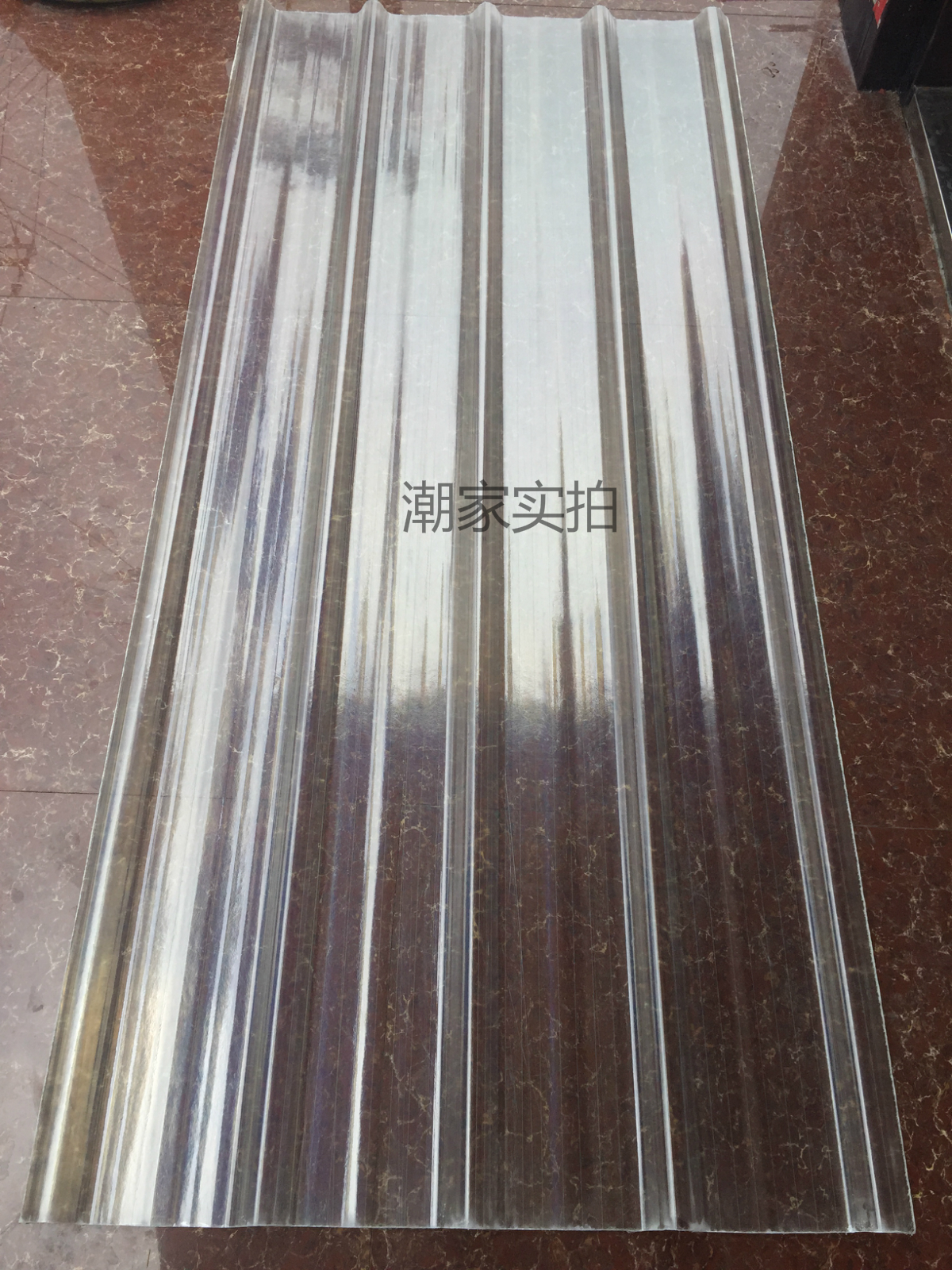 PC transparent lighting tile FRP bright watt anti - corrosion tile transparent colored steel tile rain shed plate