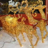 Рождественские оленя машины, торговые центры с санками на салай