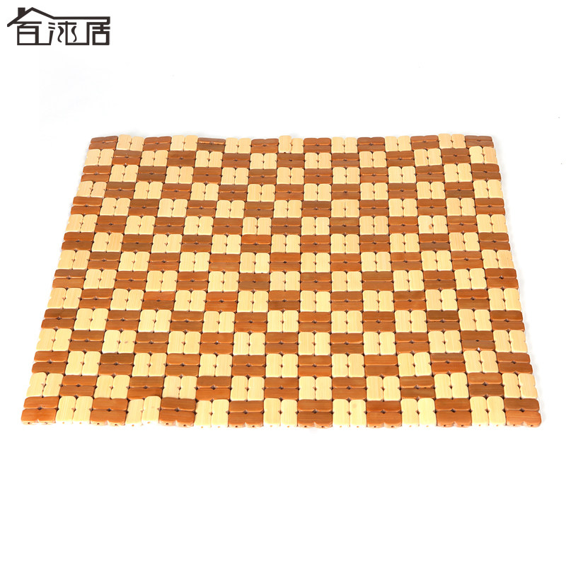 百沐居夏季麻将凉席坐垫碳化竹办公室凉垫单片防滑汽车坐垫沙发垫