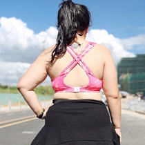 Big Code Fitness Underwear Fat Mm Plus Fat Increase 200 Catty Sports Vest Shockproof Bra Fitness Bra 200 catty