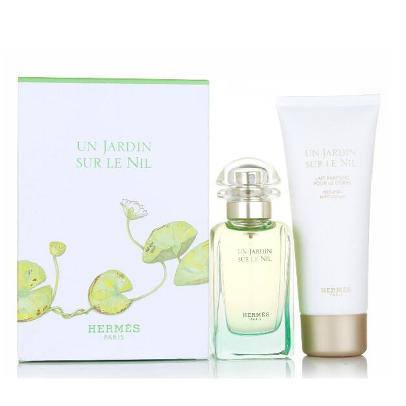Hermes 爱马仕 尼罗河花园女士淡香水50ml+身体乳75ml礼盒2件套