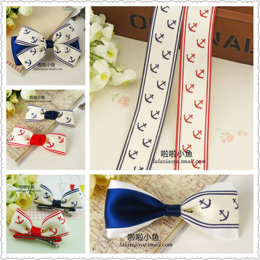 Boat anchor Sea anchor wire with hair accessories Diy material head Hair Clip Hairpin Hairpin Hairpin Haircut Hair Clip Handmade Butterfly Knot Accessories