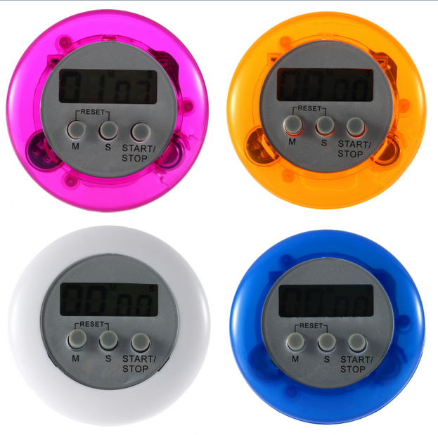 Round kitchen timer Mechanical timer Countdown time is timing oven electronic reminder magnet adsorption