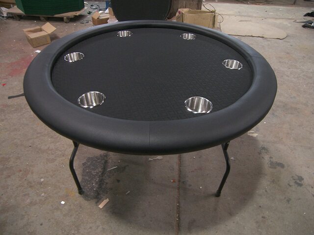 2016 new round Texas Hold'em table folding iron feet color and size can be customized according to requirements