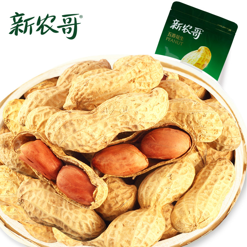 【天猫超市】新农哥五香花生136g 坚果炒货 办公零食
