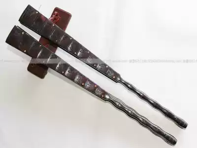 Folding fan 10 inch 13 Square boutique big leaf red sandalwood full core fan hand carved bamboo