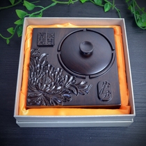 High-grade ebony solid wood ashtray gift box Hardcover Christmas New Years Day gift fashion creative personality