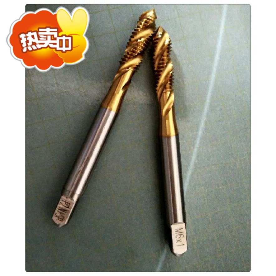 Japan YAMAWA plated titanium screw screw for M4M6X1M7X1M8P2P3P4P5P6P7P8 tapping machine with screw tap