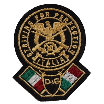 Italian Clothing Accessories with Cloth Stickers Embroidered with embroidered labelling Magic Stick and Shoulder Chapters can be set