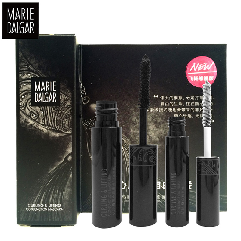 玛丽黛佳黑流苏睫毛膏彩妆小样试用装4ml+0.5g浓密纤长防水不晕染