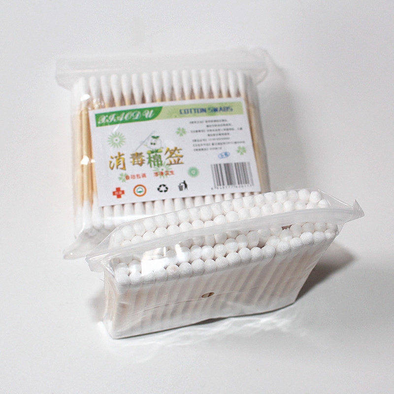 Pure cotton sanitary grade cotton stick double head wood stick disinfection antibacterial sanitary cotton stick makeup remover bar 80 only fit