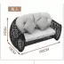 Thung lũng hoa Bàn ghế ngoài trời Sân giải trí Ban công Sofa Sofa Wicker Ghế kết hợp mây Nội thất Cafe Villa - Nội thất siêu thị xe kéo hàng Nội thất siêu thị