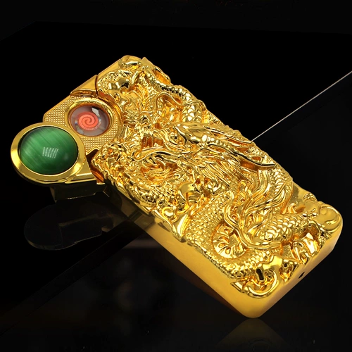 Зажигалка с зарядкой, ультратонкее ветрозащитное электронное ювелирное украшение с боковым колесиком, с драгоценным камнем