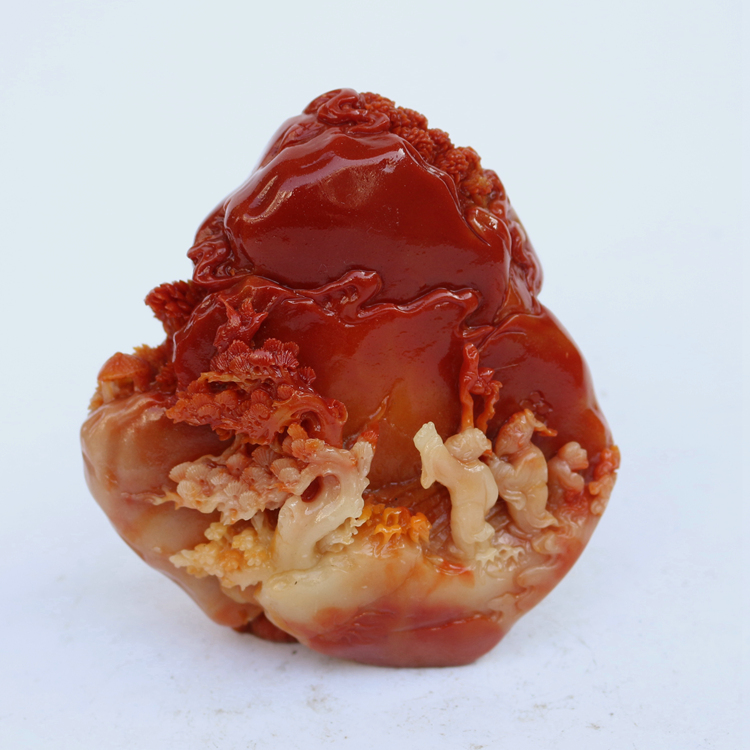 Imitation Furong stone Imitation Shoushan stone Jade landscape character ornaments Panasonic old man living room home decoration