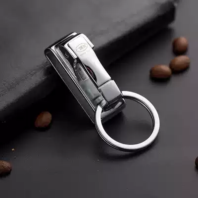 Boyou keychain men's waist hanging alloy belt buckle simple metal car key refining belt pendant gift