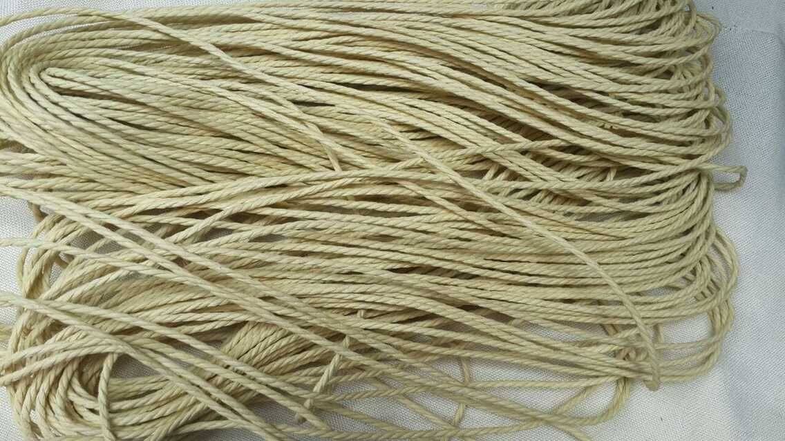 3-strand twisted paper rope weaving chair paper rope beige paper rope weaving chair wishbone chair handmade paper rope multi-strand weaving
