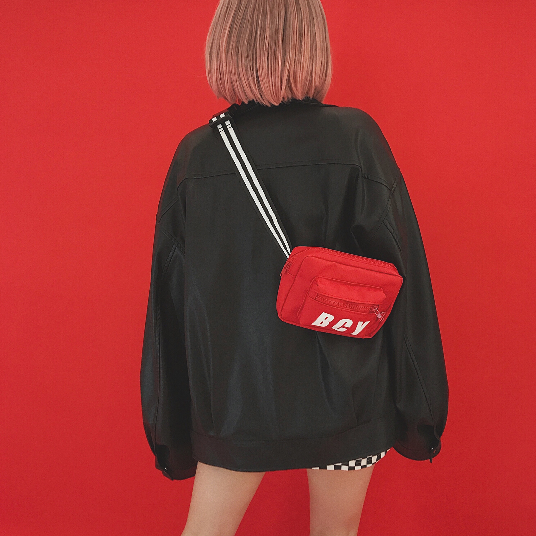 Clear Cabin No Retreat Ulzzang Broadband Slanted Scapegoat Bag Retro Ins single shoulder brief About 100 hitch Purse Chest Bag Harbor Wind