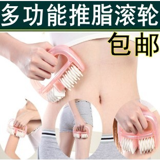 Daga Slim Leg Brushed Grip with Grease Beauty Body Rollers Five Rows Meridians Brush Pushing Grease Massager 4458