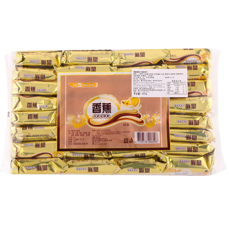 【天猫超市】马来西亚进口 厚毅牌 香蕉牛奶味饼干 600g 进口饼干