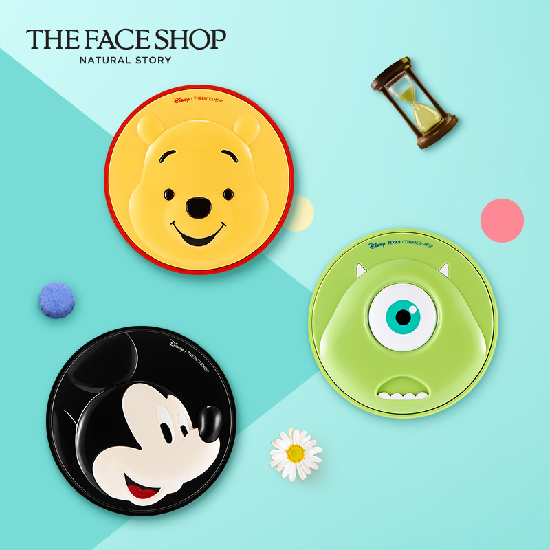 The Face Shop 迪士尼限量版气垫CC霜 隔离补水保湿BB裸妆遮瑕强
