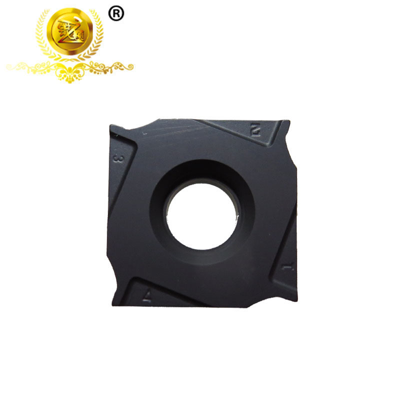 Three-edge numerical control milling cutter sheet XSEQ12T4 YBM253 special for machining stainless steel pieces