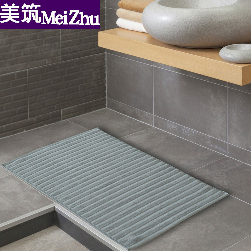 Hotel Deposit Pure Cotton Ground Mat Ground Towels Kitchen Bedroom Bathroom bathroom Bathroom Makeup room in front of a non-slip foot mat thickened Absorbent Water