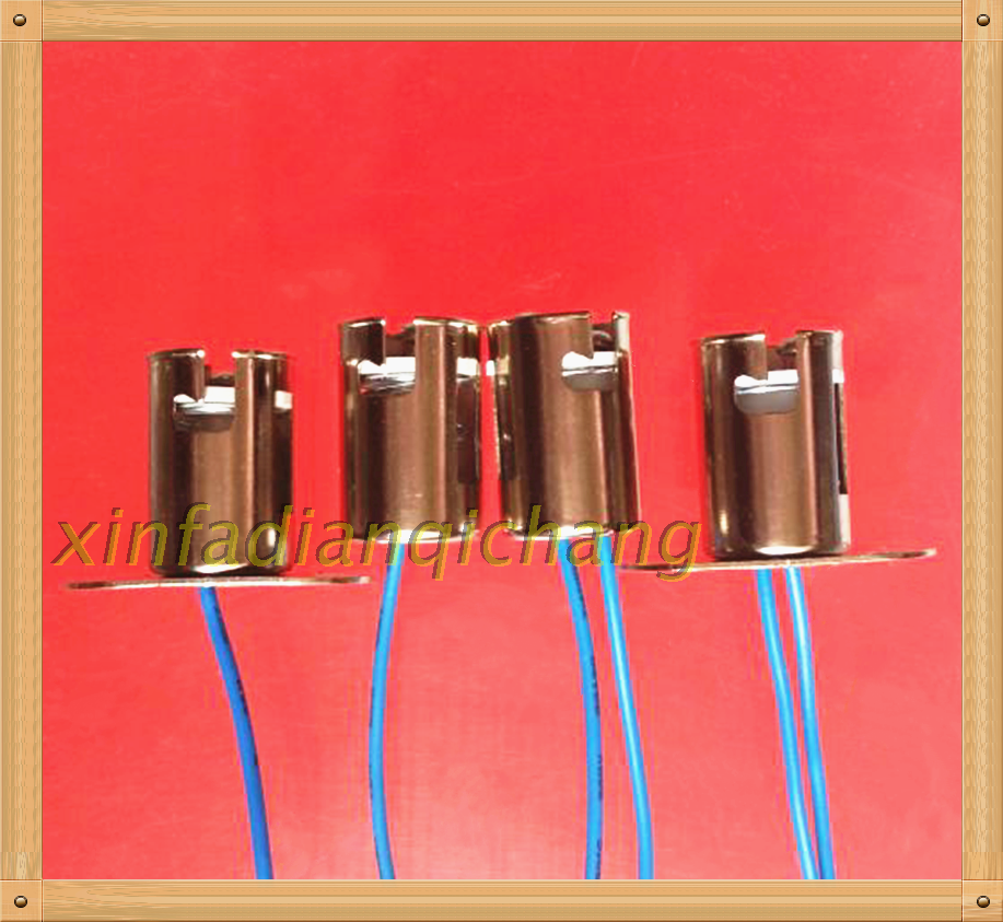 B15 bayonet single double contact point small lamp holder experiment with fixed lamp holder flat lamp holder vehicle tail lamp turn lamp holder