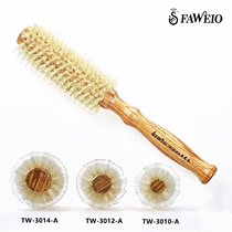 Taiwan hairy goose TW-3014-A professional pig bristles roller comb big flower hair gourd handle curling hair comb V type hair planting