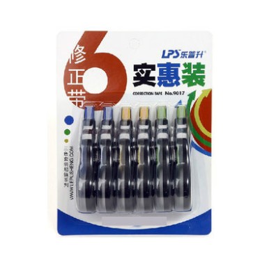 6 suits correction with large capacity extra-long correction tape coated with student stationery amendment with Leap up 9017
