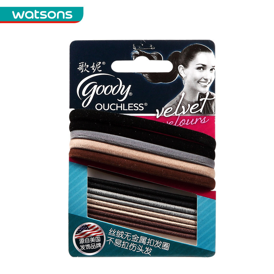 【屈臣氏】歌妮绒面发圈13条装(5733)