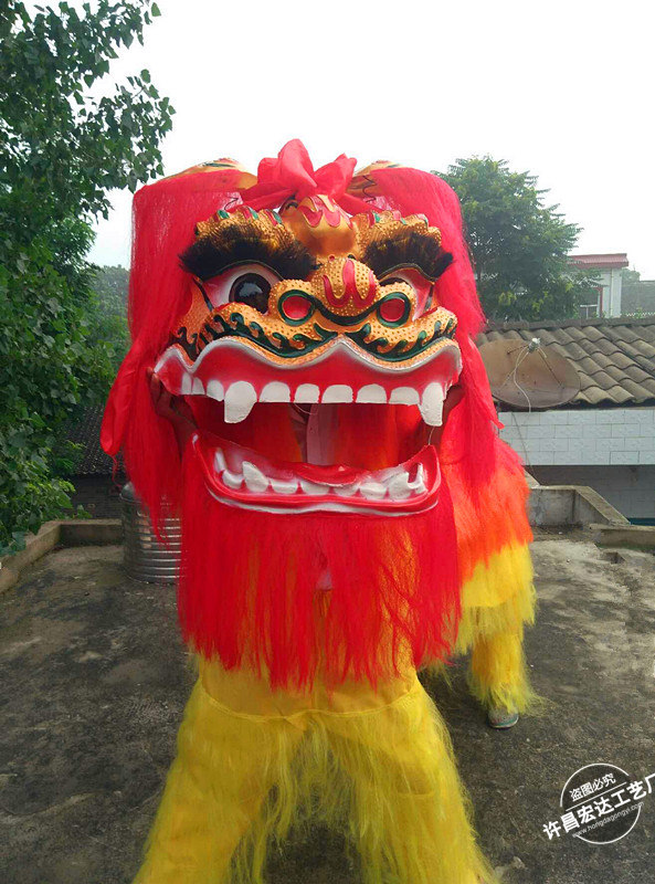 Lion dance props Dragon dance lion dance props Dragon lantern lion South Lion North Lion craft gift decoration Lion dance fire props