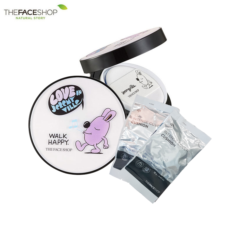 The Face Shop/菲诗小铺限量版气垫CC 2件套装 保湿遮瑕防晒 韩国