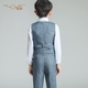 Hoa cô gái ăn mặc trẻ em phù hợp với cậu bé đàn piano trang phục trình diễn sàn catwalk đám cưới quần áo trẻ em cậu bé lớn Anh vest phù hợp với đồ vest bé trai Váy trẻ em