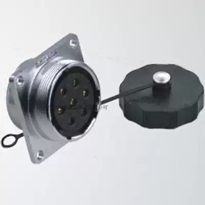 AOPULO AS24K2Z3 core 4 core round aviation cable sheath plug 19 core square flange seat