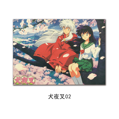 (A0323) InuYasha 02 vintage kraft paper poster indoor bar café decorative painting