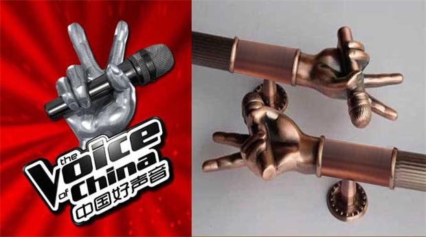 Good voice handle KTV bar door handle red bronze handle stainless steel wooden door glass door handle