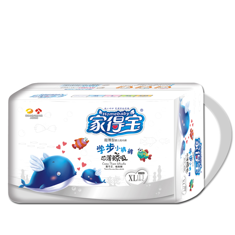 【天猫超市】家得宝 芯薄鲸吸拉拉裤XL11片 通用型尿不湿纸尿裤