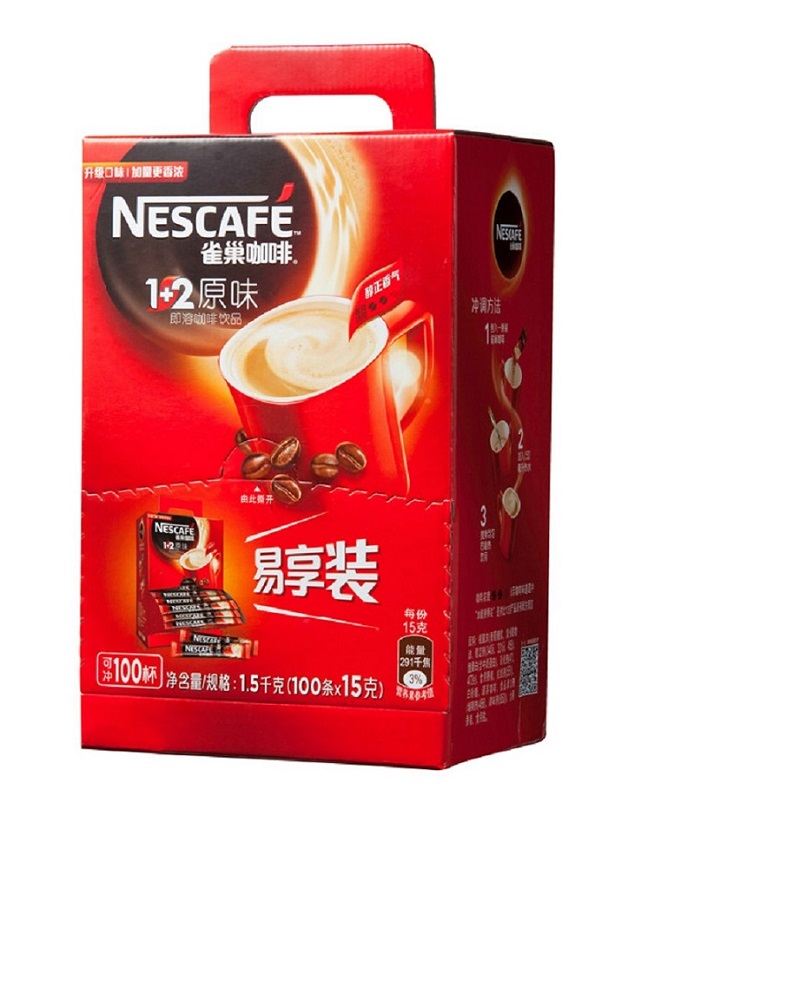 【天猫超市】 Nestle雀巢速溶咖啡1+2原味1500g升级口味 经典原味
