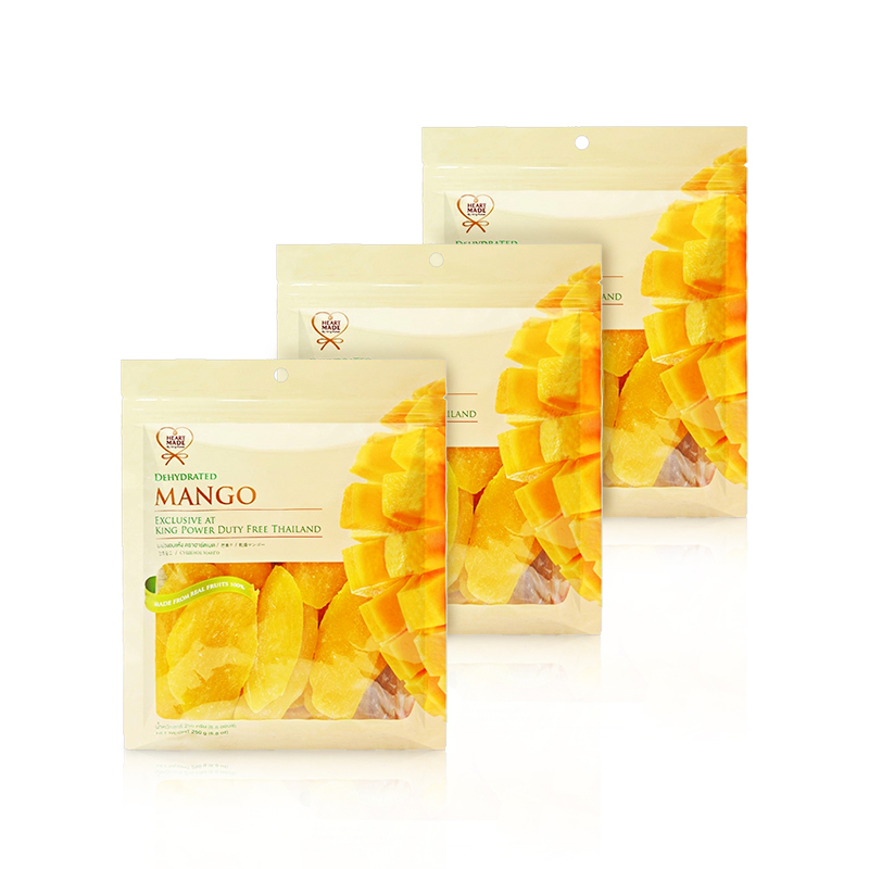 HEART MADE天然芒果干250g*3袋装 泰国正品进口零食特产果干小吃