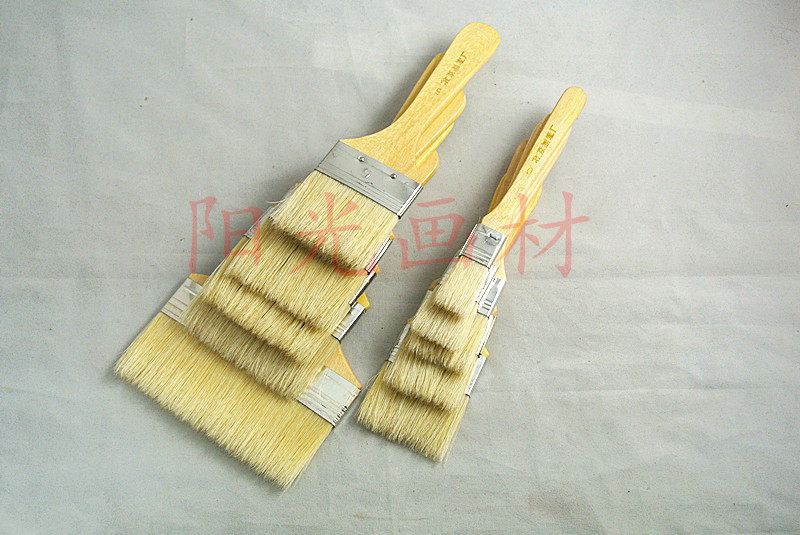 Pig Hair Brush Oil Painting Short Brushed Pig Mane Brush Plate Brushed Bottom Tattoo Brush Oil Paintbrush 0 No. 12 No. 12