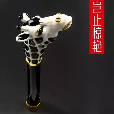 Wediken deer head long-handled umbrella Oversized double metal umbrella Vinyl sunscreen parasol Parasol Creative sun umbrella