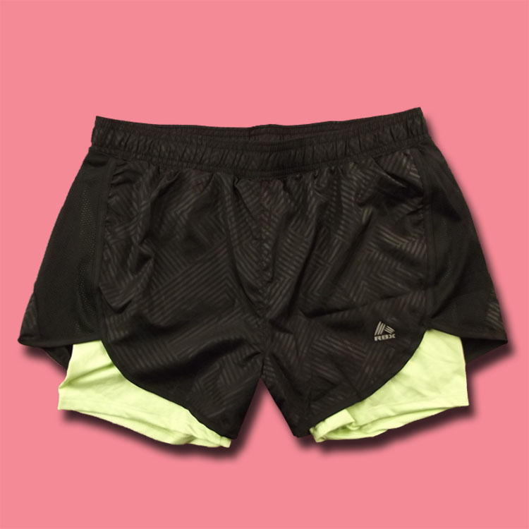 Dingsheng foreign trade new women's quick dry speed dry suction anti-walking light light thin band lined with running sports shorts K825