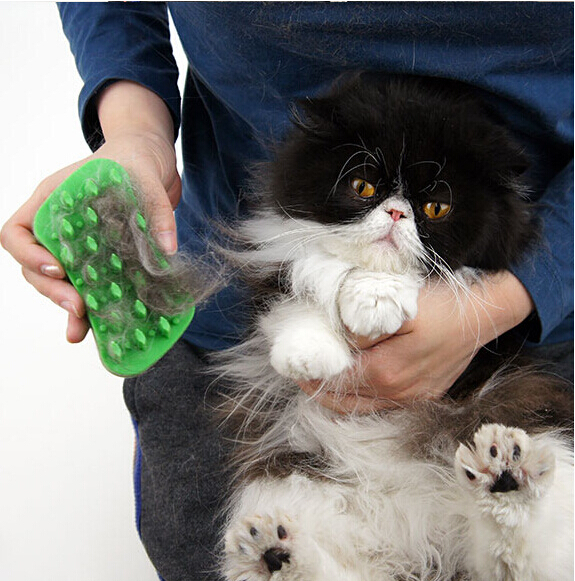宠宠熊/Mr.bear长毛猫硅胶粘毛刷 猫咪除毛梳子去浮毛按摩洗澡刷